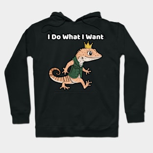 Gecko With Cown Hoodie